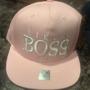 IKEA Pink Cap with Silver Embroidery